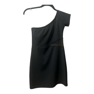Elegant Girls Black One-Shoulder Dress